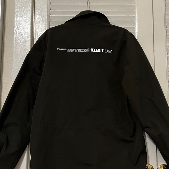 Dark Green Helmet Lang Zipper Shirt Jacket - Picture 3 of 7